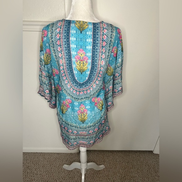 Tolani Multicolor Floral Top XXSP - Picture 3 of 7